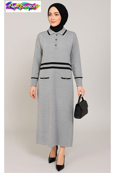 semela KNOB DETAILED KNITWEAR DRESS