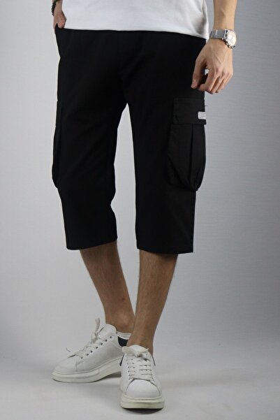 inpool Men's, Waist Lace-up Cargo Pocket Shorts