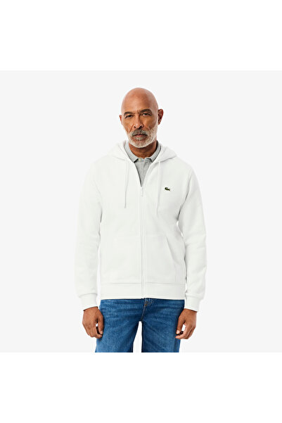 Lacoste سويت شيرت كلاسيكي بسحاب من الصوف - SH9809-00-001
