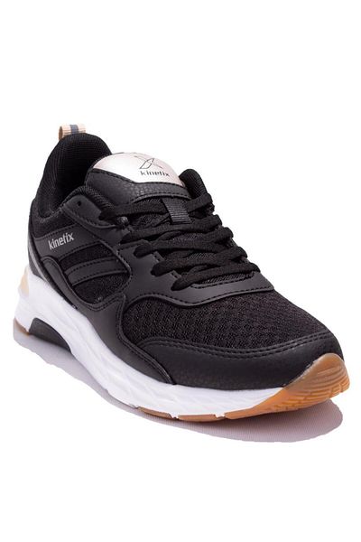 Kinetix Axion Tx3 W Black White Orthopedic Casual Women's Sports Shoes
