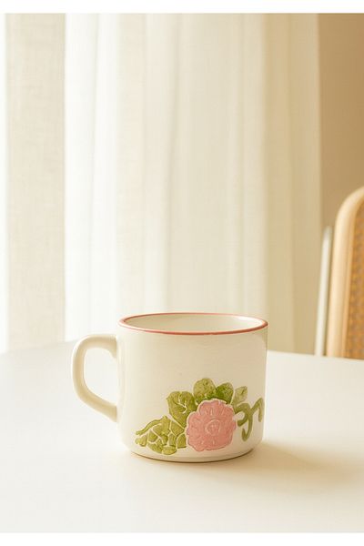 HOMİNG Fior Floral Handmade Ceramic Mug 242147