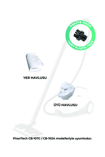 PiranTech Steam Cleaning Machine Spare Apparatus Set