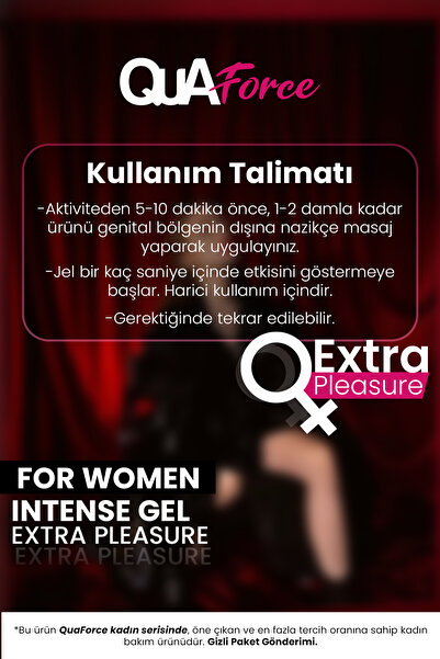 QUAforce Uzun Deneyim Sprey Erkek Ve Kadın Uyarıcı Jel