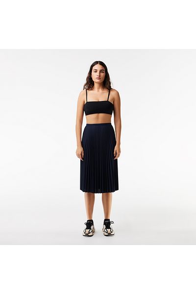 Lacoste Women's Elasticised Waist Flowing Pleated Skirt - JF8050-00-166