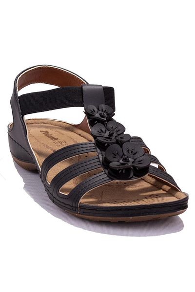 Polaris 157362C Black Orthopedic Daily Women's Sandals