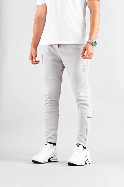 bombe Ανδρικό γκρι αθλητικό παντελόνι