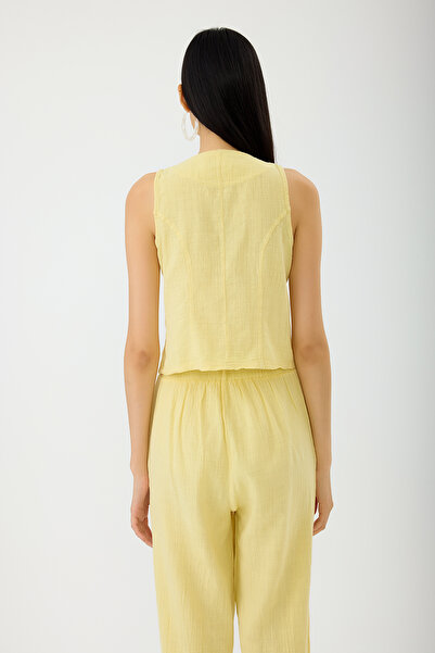 Sevilen Tekstil Tie-Up Linen Vest