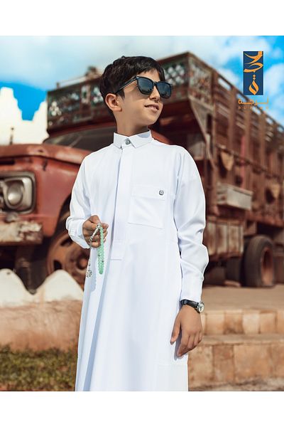 burjah Business Kids Thobe, Saudi Thobe for Kids from Burjah