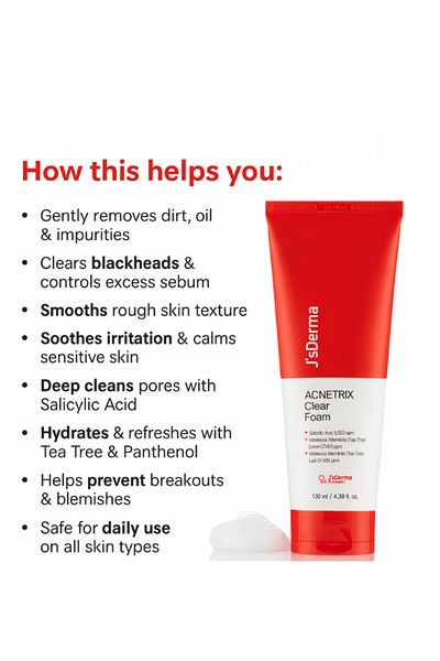J'sDerma Acentrix Clear Foam