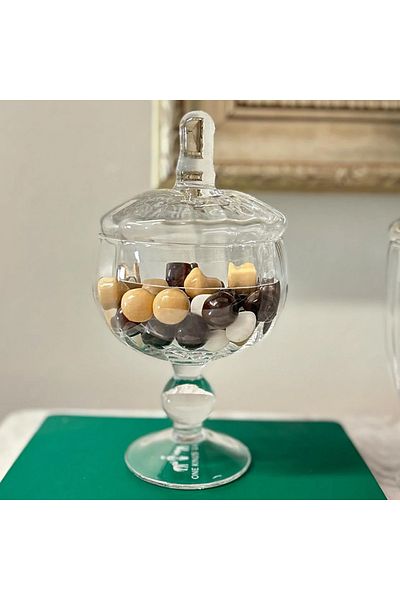 The Mia The Mi̇a Footed Glass Storage Container 21 cm