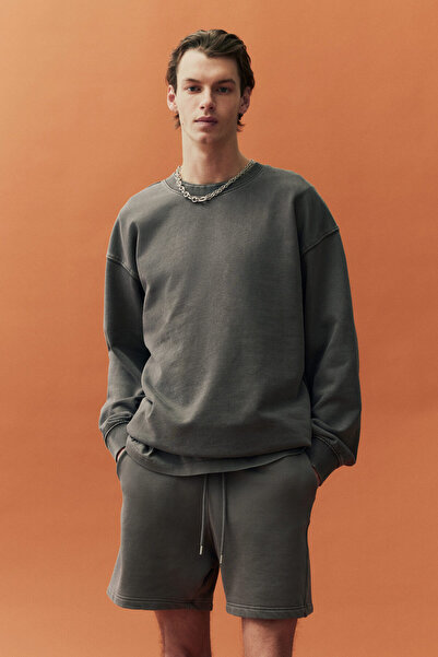 H&M Sweatshirt Şort Regular Fit