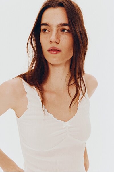 H&M Kolsuz Krinkle Jarse Üst