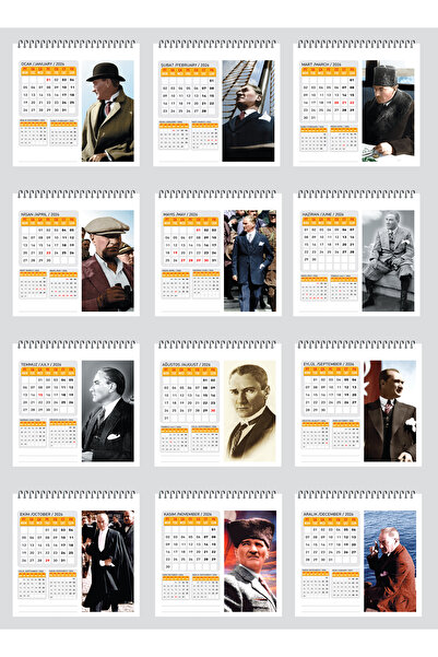 NATURELBASIM 2026 ATATÜRK MASA TAKVİMİ