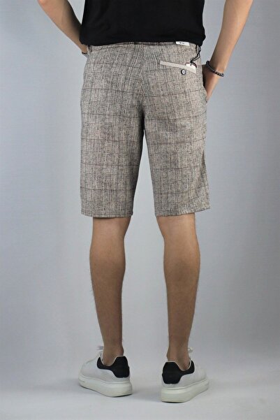 inpool Ανδρικό καλοκαιρινό σορτς από βαμβακερό λινό και βερμούδα