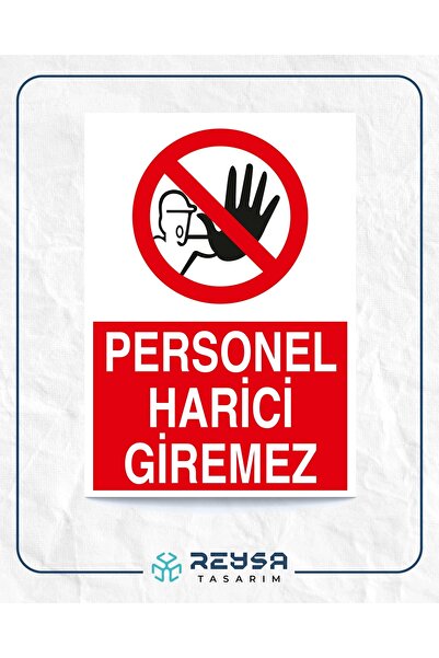 Reysa Tasarım لا يوجد أفراد باستثناء الأفراد 21 × 35 ورقة ظهر لاصقة 21 × 35