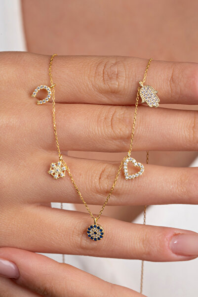 Elika Silver Kadın Şans Model 925 Ayar Gümüş Kolye