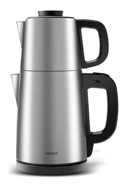 Karaca ماكينة صنع الشاي Gastro Dem باللون الرمادي البارد