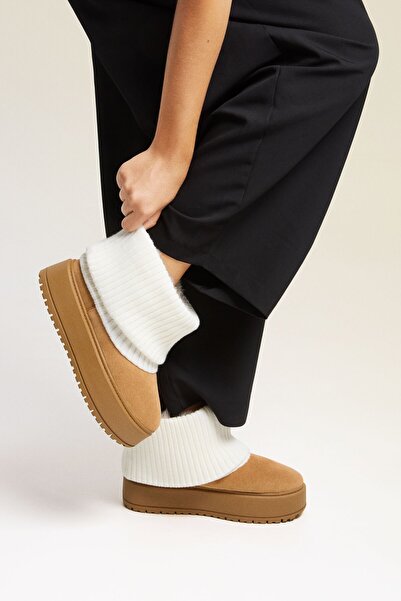 Bershka Çorap tipi platform bilekte bot