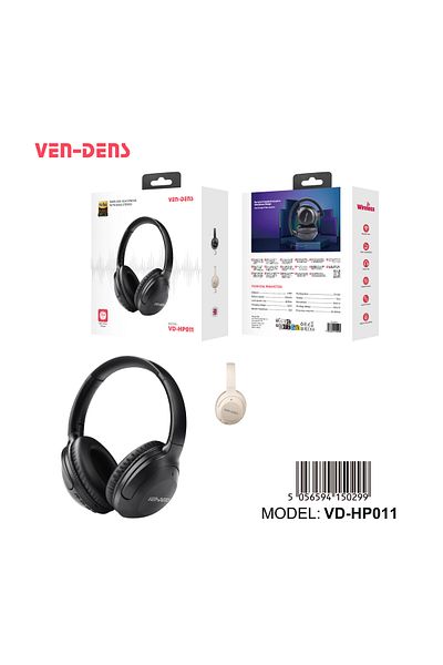 VEN-DENS Wireless Bluetooth Headphones with Noise Cancellation, Hi-Fi Sound, Built-in Microphone, Co