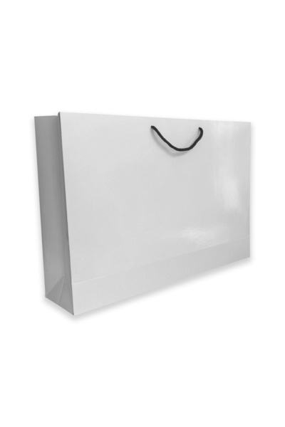ABB Matbaa 10 Adet Beyaz Karton İpli Çanta (55x37x12)