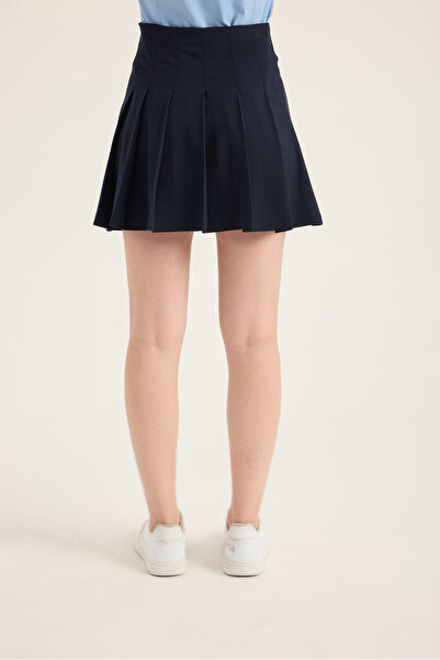 SEVİLEN Pileli Mini Etek