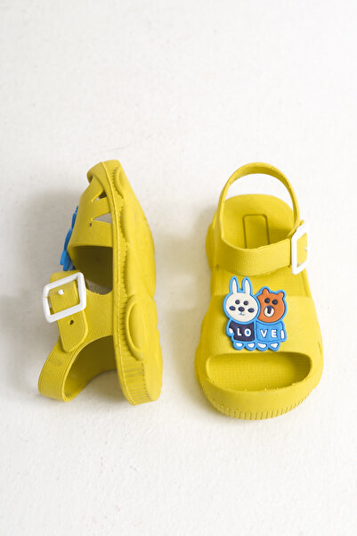 buğrahayalin Ortopedik, Kaydırmaz Tabanlı, Sevimli Hayvan Figürlü, Hafif ve Rahat Çocuk Günlük Sandalet Terlik