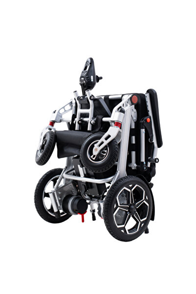 Genel Markalar Lityum Hasta Akülü Tekerlekli Sandalye 18 Kg Katlanır Hafif Akülü Tekerlekli Sandalye