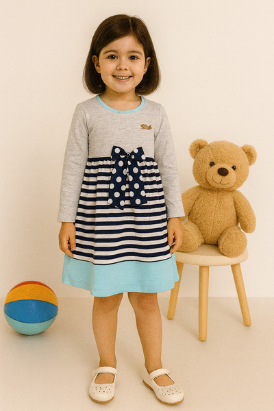 KAMİKAM Много красива и висококачествена памучна сезонна рокля за Нова година