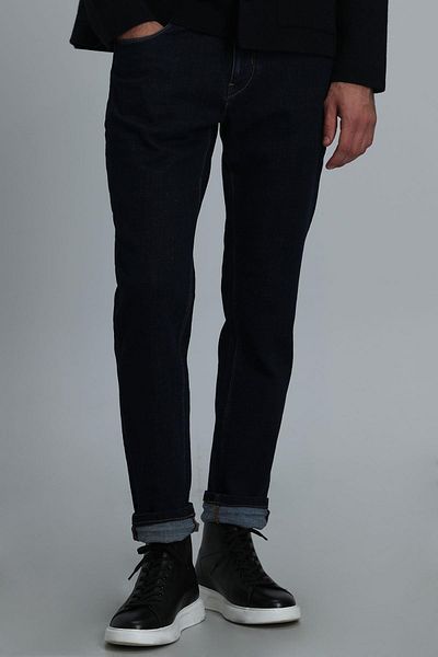 Lufian Pantaloni Jacob Smart Jean pentru bărbați, cu croiala obișnuită, albastru