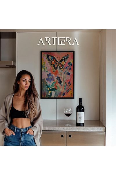 HİGUERA Henri Matisse (1869-1954) Pictură în ulei inspirată în stil modern, pictură murală înrămată din lemn natural