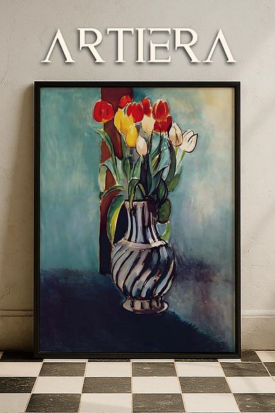 HİGUERA Henri Matisse (1869-1954) Pictură în ulei în stil modern, pictură murală înrămată din lemn natural