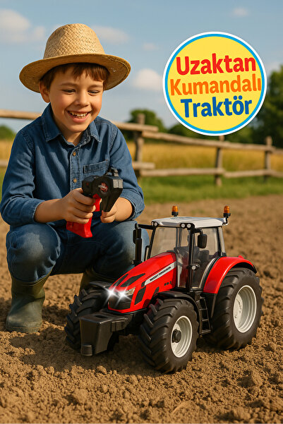 TOYFEST Maisto Massey Ferguson 5S.145 Uzaktan Kumandalı Işıklı Traktör