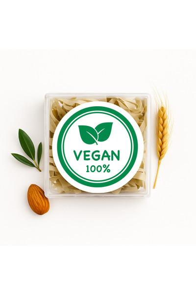 repro design 4 cm Round Vegan 100% Label – Set of 24 |   Sticker for Products with Herbal Content