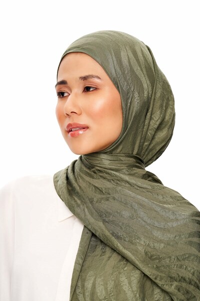 MOISCARF Sable Drift Premium Jakarlı Şal Yeşil