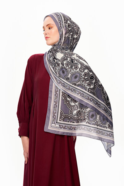 MOISCARF PAİSLEY SHADOW Superior Soft Etnik Desenli Şal Lila