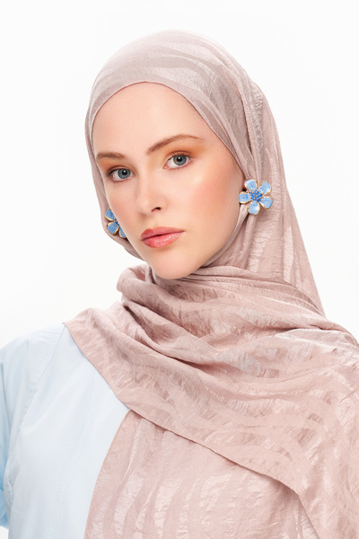 MOISCARF Sable Drift Premium Jakarlı Şal Bej