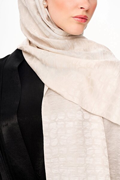 MOISCARF Κρέμα σάλι Perla Premium Jacquard