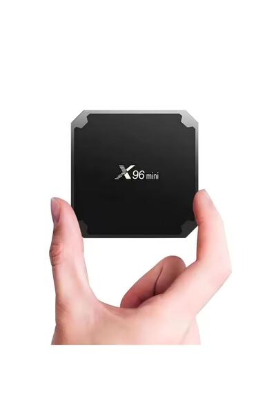 Generic جهاز استقبال الوسائط عالي الدقة X96 mini Android V3264 أسود
