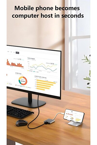 Generic Type-c To Hdmi 3-in-1 Docking Station Usbusb 3.1 Pd Power Adapter 4k Docking Station