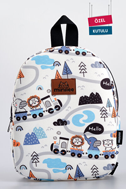 Minilee Sevimli Tren Yolculuğu 0-8 Yaş - Çocuk Anaokulu, Kreş Sırt Çantası