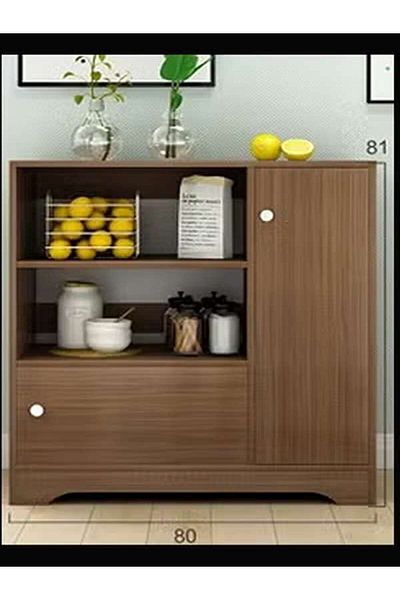 AGD Coffee Cabinet, Large capacity Coffee Table, Modern Minimalist Style Home Coffee Corner, Suitabl