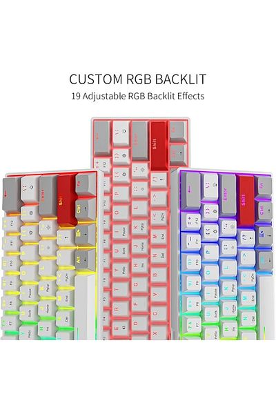OEM Newmen GM610 Mechanical Gaming Keyboard, Wireless, RGB Lighting, Bluetooth
