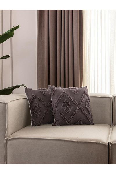 Markaev Bohemian 2-Piece Throw Pillow Cover - Tassel Detailed
