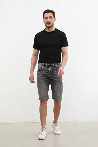 BANNY JEANS Men's Jean Shorts - Lycra and Lace-up