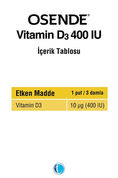 Osende Vitamin D3 400 Iu Drops 20 ml