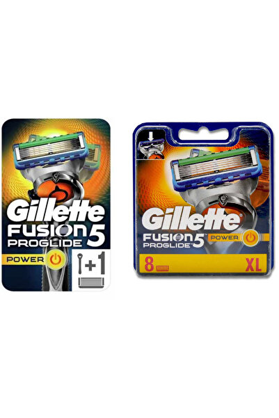 Gillette Fusion Proglide Power MAKİNA 7702018380595 Yedek Bıçağı 8'li 7702018...