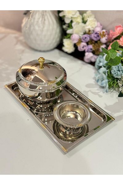 aljahwari Date set with tabsi and a two-color medium plate