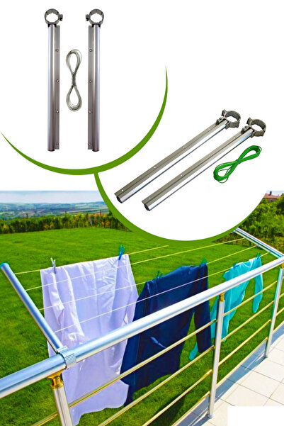 bym yapı Alüminyum Balkon Çamaşırlık Balkon Demiri Çamaşır Askısı Yuvarlak Ko...