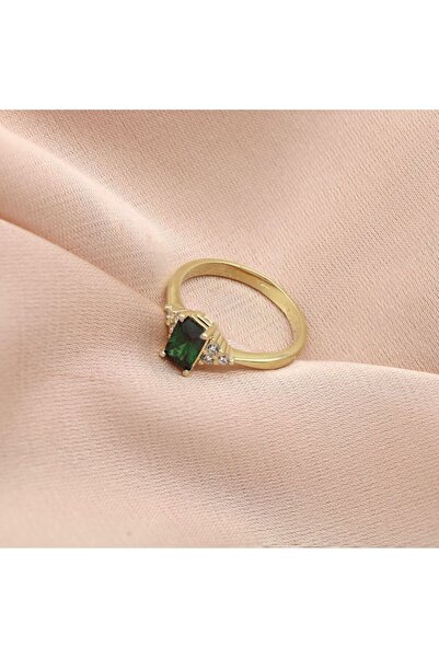 Bijuteria SORELLY Inel Aur 9k cu Piatra Solitaire Mov / Size 9