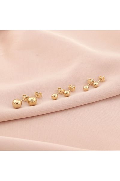 Bijuteria SORELLY Cercei Aur 14k Bila Mica - 5 mm